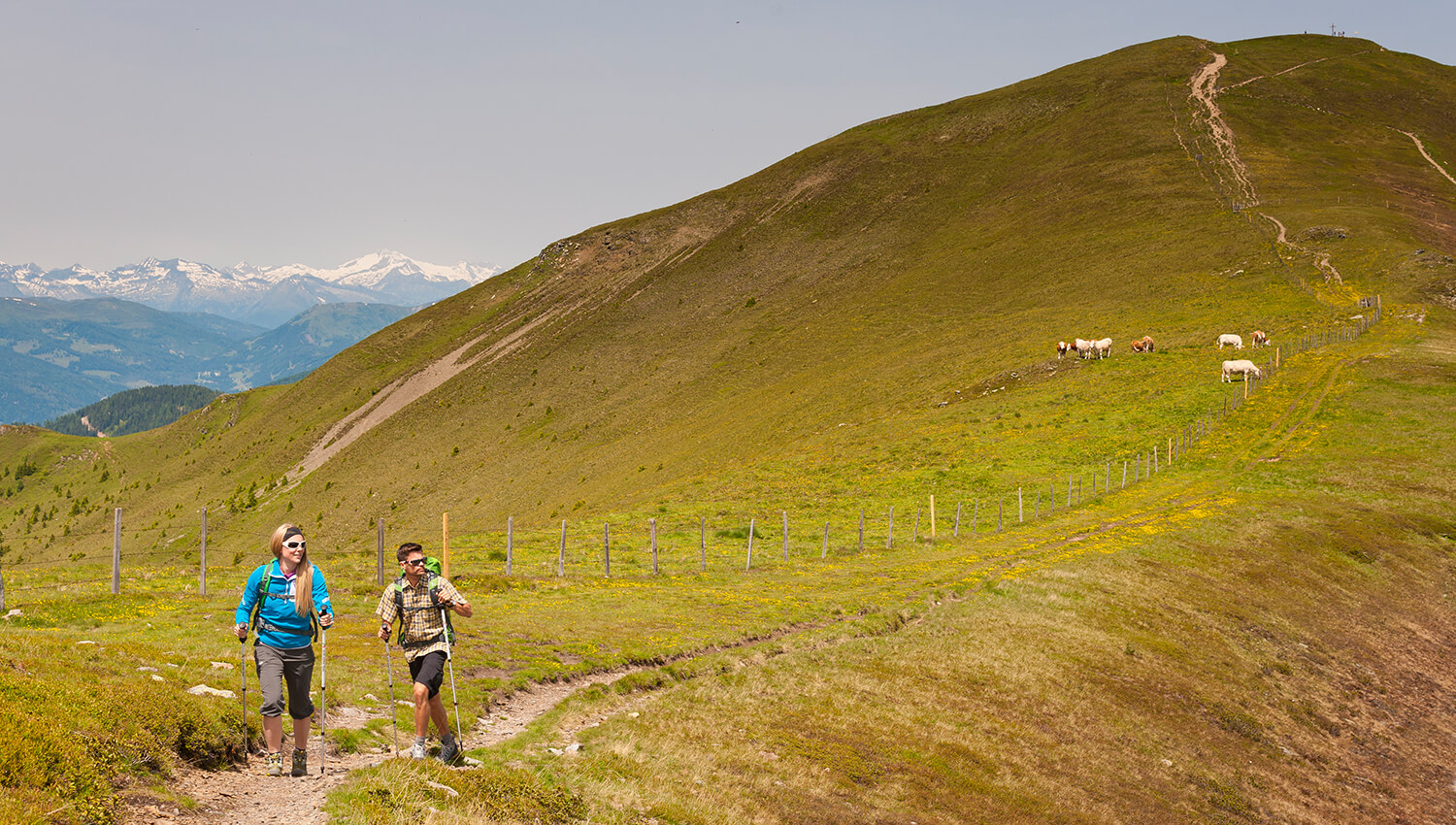 In den Nochbergen erheben sich weit ausladende Gipfel zwischen 1800 und 2400 m Seehöhe