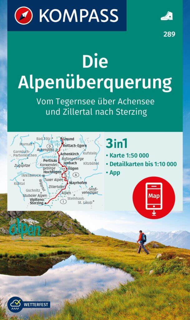 Wanderkarte Alpenüberquerung