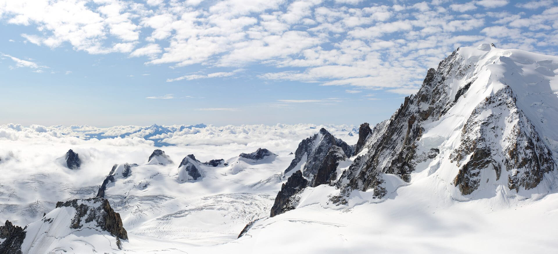 Das imposante MontBlancMassiv Kompass