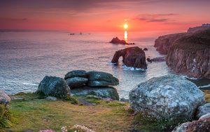 Stimmungsbild für dem Wanderführer Cornwall von KOMPASS