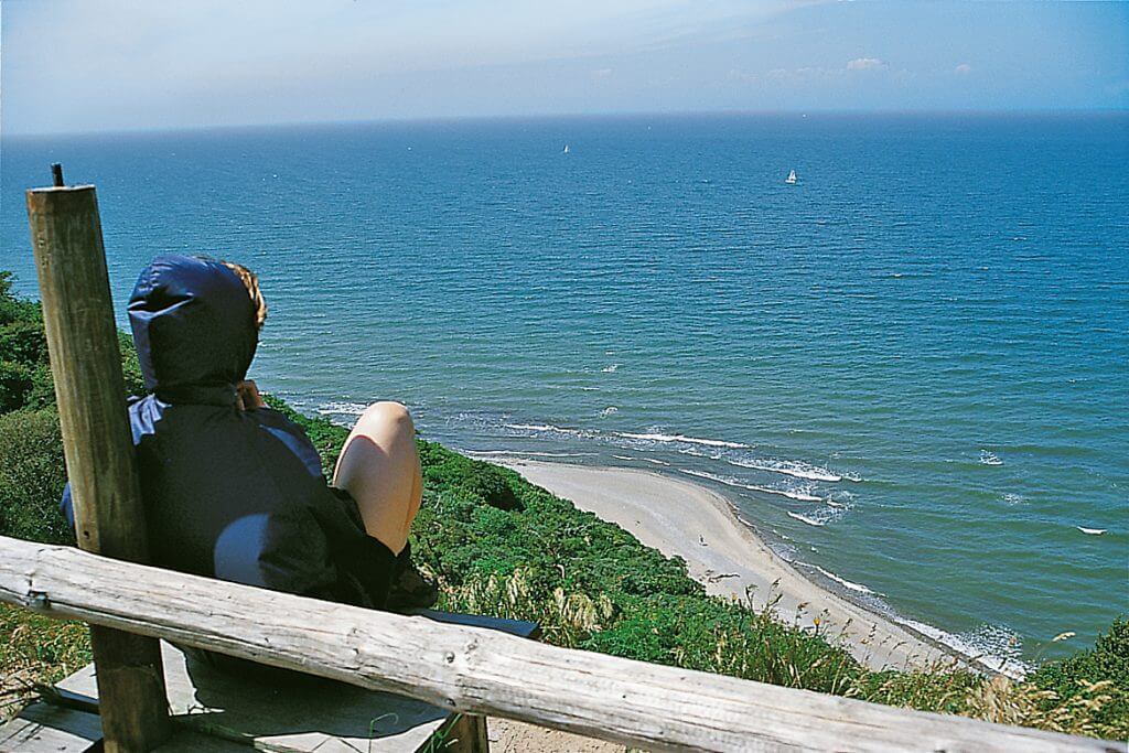 Ausblick über die Küste von Dornbusch