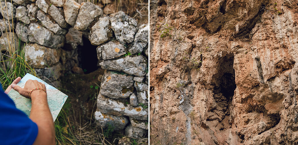 Schmugglerverstecke entlang des Schmugglerpfad Mallorca