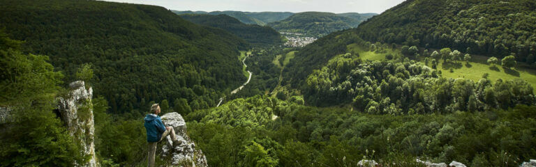 Wandern mit Ausblick in der Schwäbischen Alb