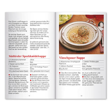 Kochbuch Innenansicht Rezepte