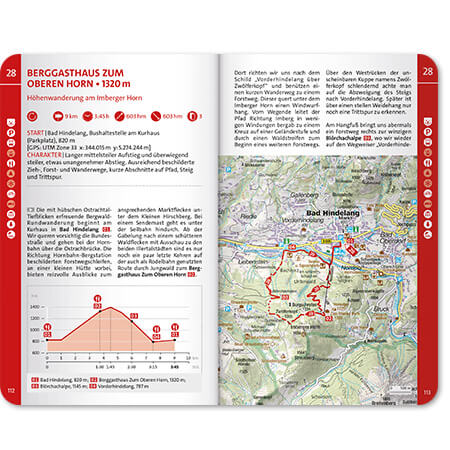 Wanderführer Innenseite Tourenbeschreibung