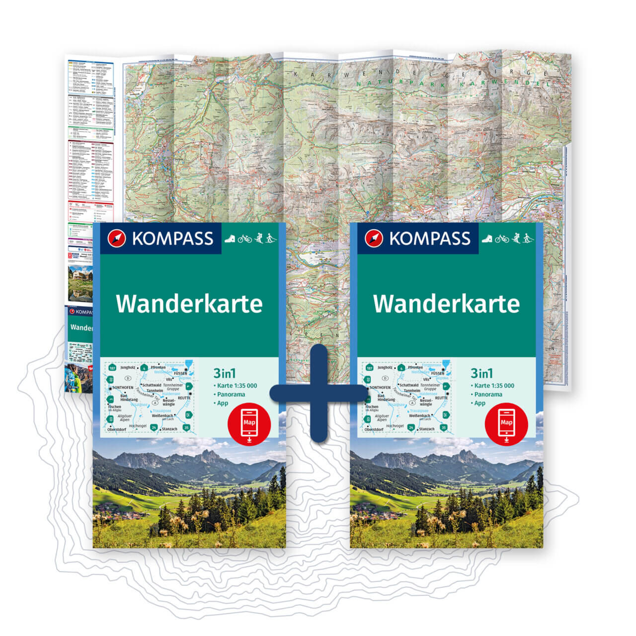 Wanderkarten Kompass