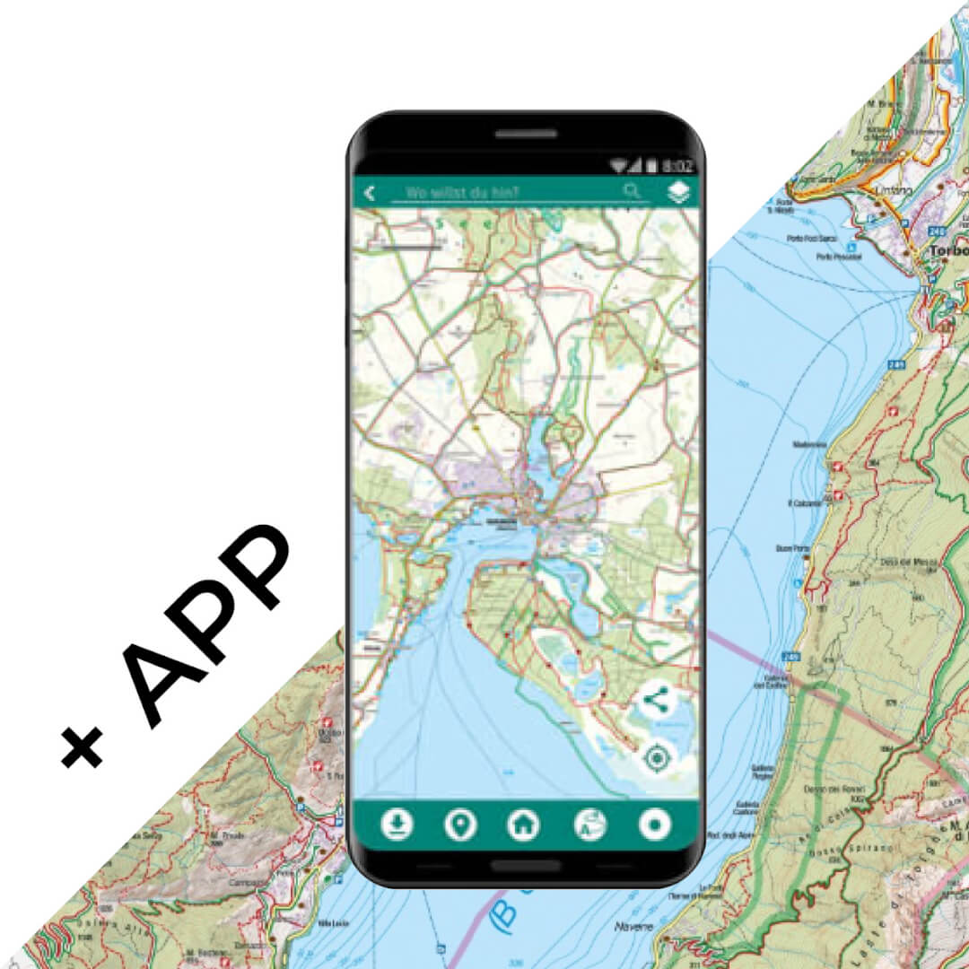 Kompass App mit Karte