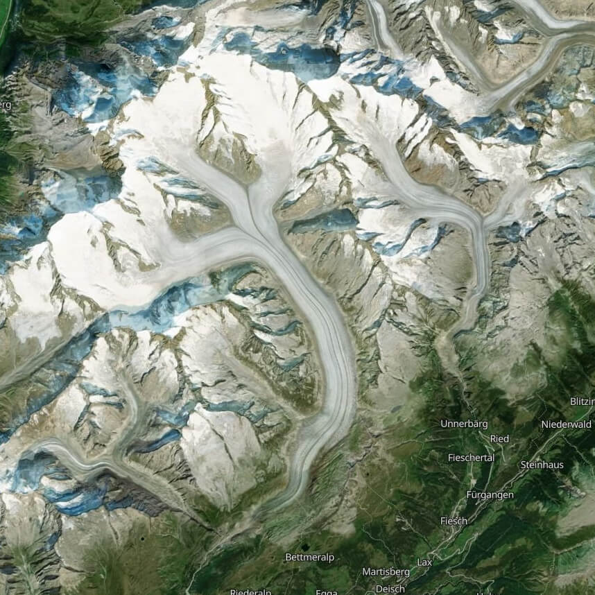 Satellitenansicht_Gletscher