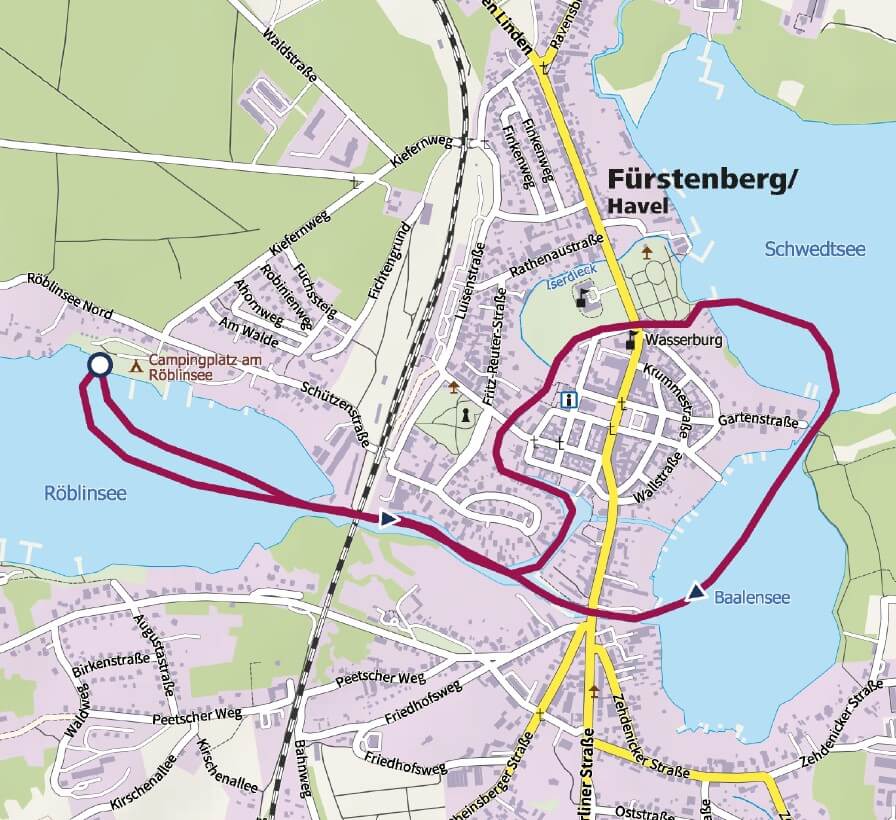 Ausflugsziel für das Deutschland-Ticket mit dem SUP