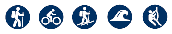 Inhalte der Wanderkarte als Icons