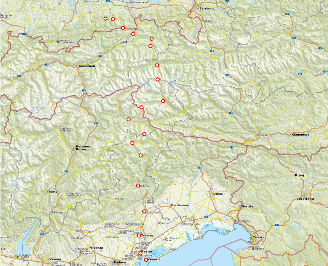 Alpenüberquerung Tegernsee Venedig. Die arte zur Tour