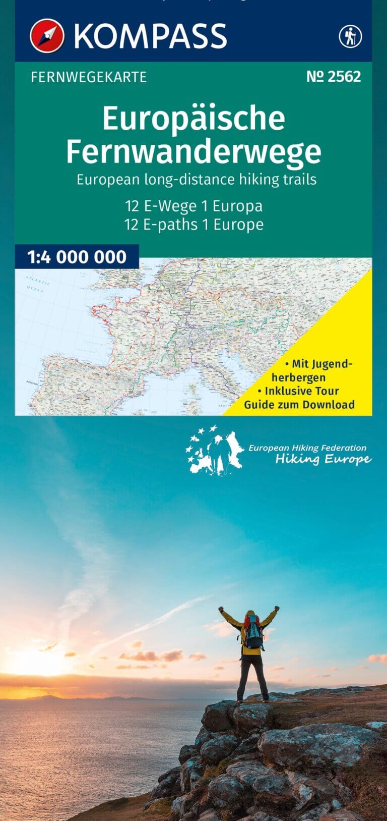 Produktcover der Europäischen Fernwanderwege Karte